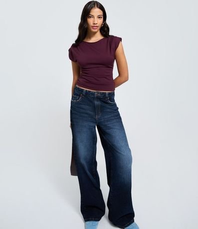 Blusa en Viscosa con Pliegues en los Hombros 2