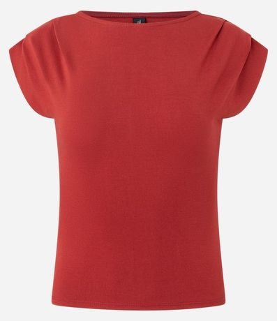 Blusa en Viscosa con Pliegues en los Hombros 4
