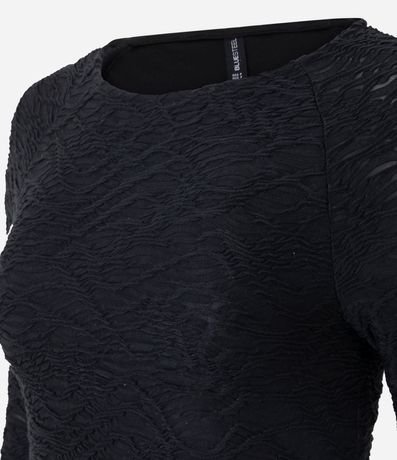 Vestido Largo Evasê Texturizado 6