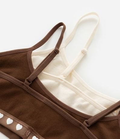 Kit 02 Soutien Infantiles Texturizados Sin Copa Sin Aro - Talle 10 a 14 años 5