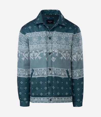 Campera con Estampa Paisley y Bolsillos 7