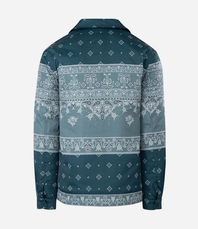 Campera con Estampa Paisley y Bolsillos 8