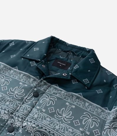Campera con Estampa Paisley y Bolsillos 12