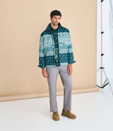Campera con Estampa Paisley y Bolsillos 3