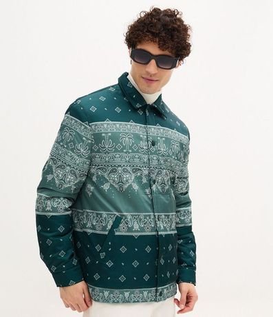 Campera con Estampa Paisley y Bolsillos 4