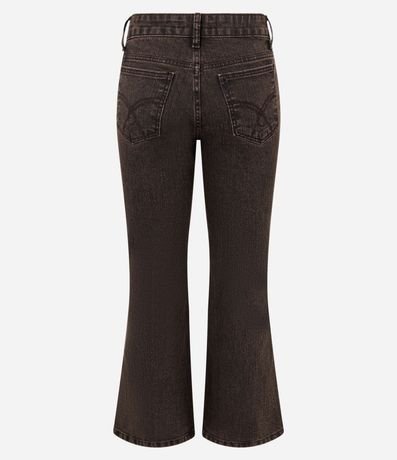 Pantalón Cropped Flare en Jeans con Bolsillos 6