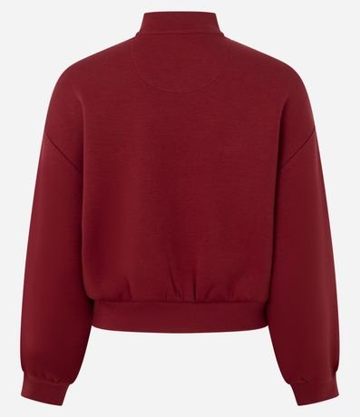 Campera Bomber Deportiva en Microfibra con Lettering Bordado 6