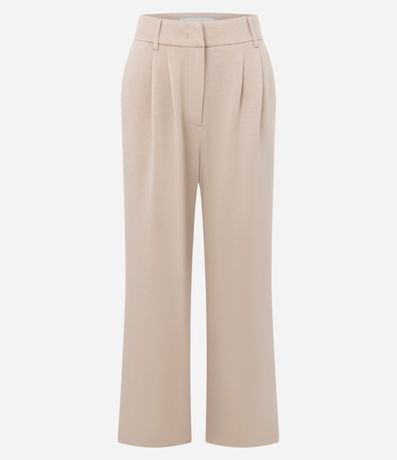 Pantalón Wide Leg con Bolsillo Cuchillo