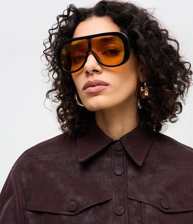 Campera en Gamuza con Bolsillos Delanteros y Botones Cubiertos 4