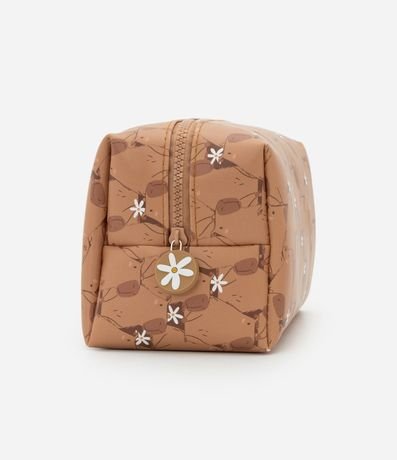 Neceser Rectangular en PU con Estampa de Carpinchos 2