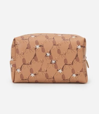Neceser Rectangular en PU con Estampa de Carpinchos 3