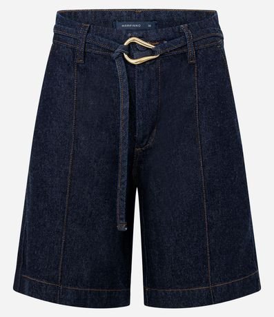 Bermuda Cintura Mediana en Jeans con Hebilla DIferenciada 5