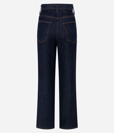 Pantalón Recto Comfort en Jeans con Costura Aparente 6