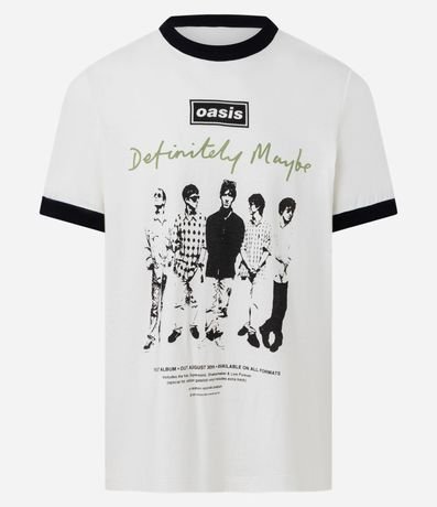 Remera Regula en Algodón con Estampa Banda Oasis 5