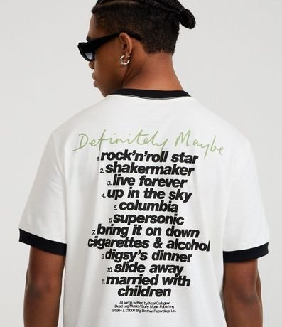 Remera Regula en Algodón con Estampa Banda Oasis 3