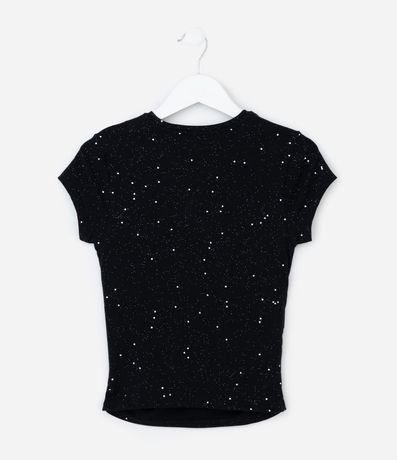 Blusa Infantil con Fruncido Lateral y Brillos - Talle 5 a 14 años 3