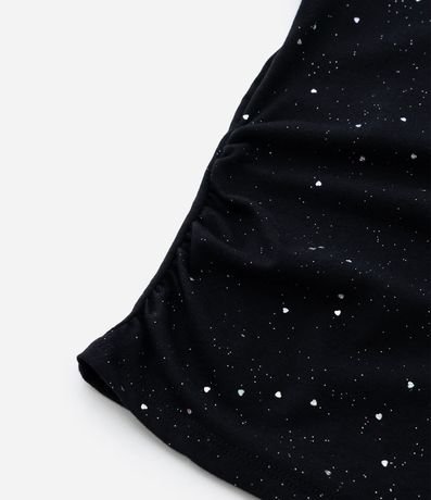 Blusa Infantil con Fruncido Lateral y Brillos - Talle 5 a 14 años 5