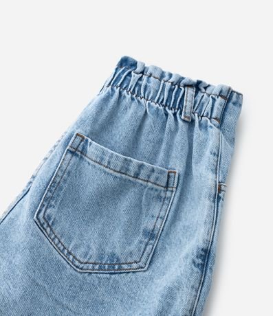 Short Infantil Jeans con Pañuelo de Cuadros Vichy - Talle 7 a 16 años 3