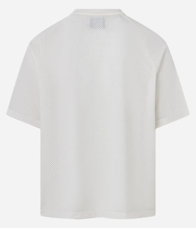 Remera Boxy en Mesh con Estampa Lettering New York City Athletics 6