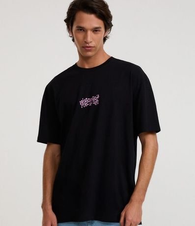 Remera Relaxed en Algodón con Estampado Íconos de Hongos 2