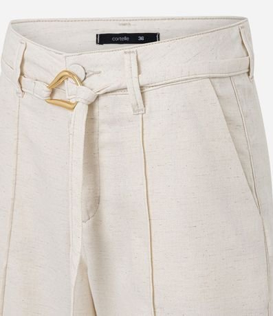 Bermuda Cintura Mediana en Sarga con Cinturón Lazo 6