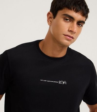 Remera Comfort en Algodón con Estampa Lettering 3