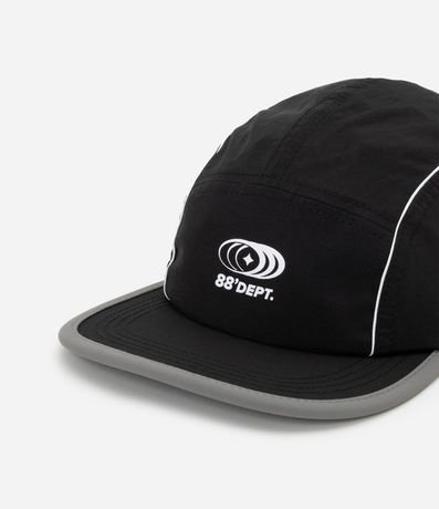 Gorra 5 Panel en Microfibra con Rayas Contrastantes 5