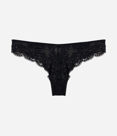 Bombacha Bikini Hilo en Encaje Floral 2