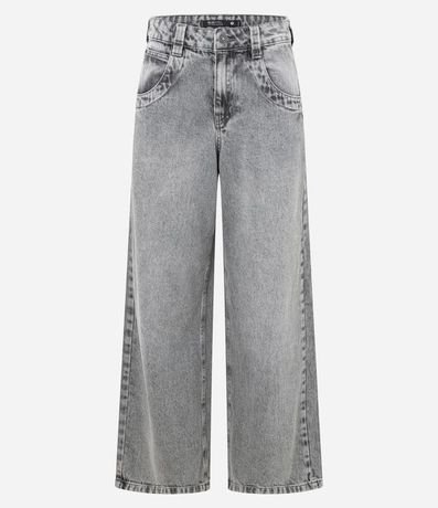 Pantalón Skater en Jeans Dirty con Tiro Bajo