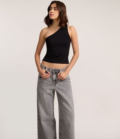 Pantalón Skater en Jeans Dirty con Tiro Bajo 2