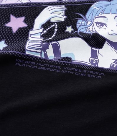 Remera Infantil Oversized con Estampa Guerreras del k-pop - Talle 5 a 16 años 4