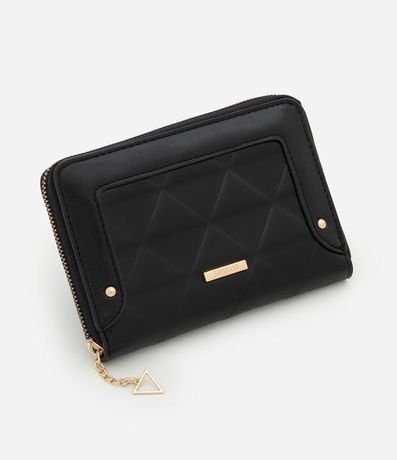 Billetera Grande con Efecto Triangular