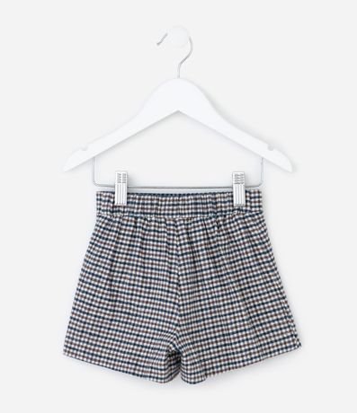 Short Pollera Infantil en Franela con Estampa de Cuadros – Talle 1 a 6 años 2