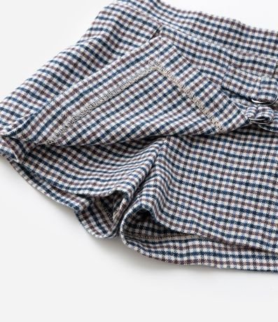 Short Pollera Infantil en Franela con Estampa de Cuadros – Talle 1 a 6 años 7