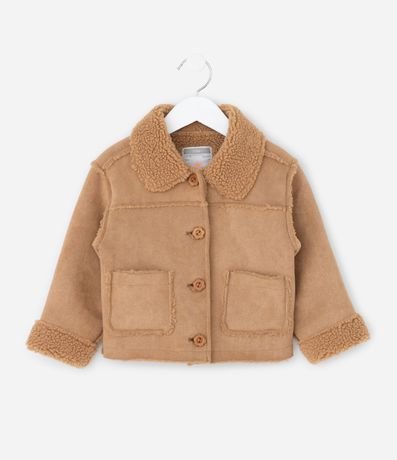 Campera Infantil en Gamuza con Pelos Interno – Talle 1 a 5/6 años 2