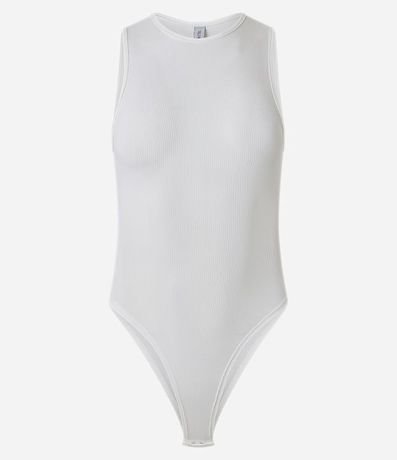 Body Básico en Rib con Cuello Halter 4