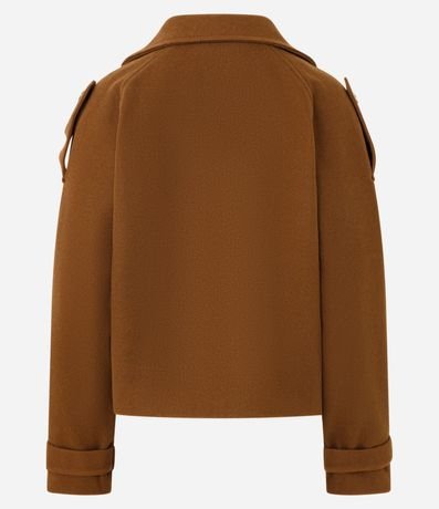 Saco Texturizado con Cuello Amplio y Bolsillos Funcionales 7