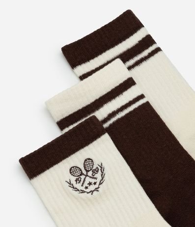 Kit 03 Medias Caña Larga Deportivas en Algodón 4