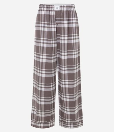 Pantalón de Pijama en Franela de Cuadros 6