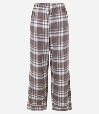 Pantalón de Pijama en Franela de Cuadros 7
