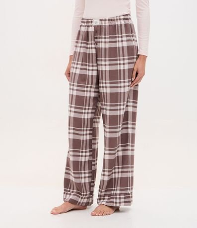 Pantalón de Pijama en Franela de Cuadros 3