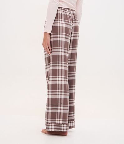 Pantalón de Pijama en Franela de Cuadros 4