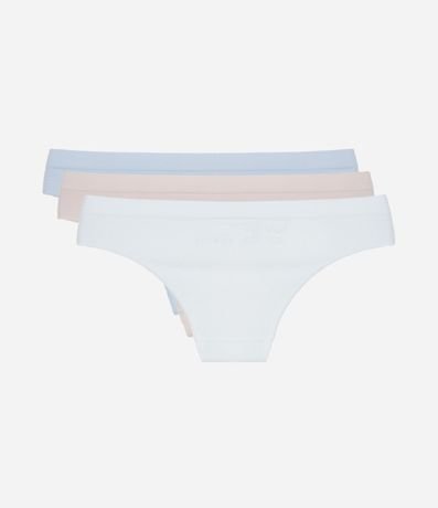 Kit 03 Bombachas Bikini Hilo sin Costura 2