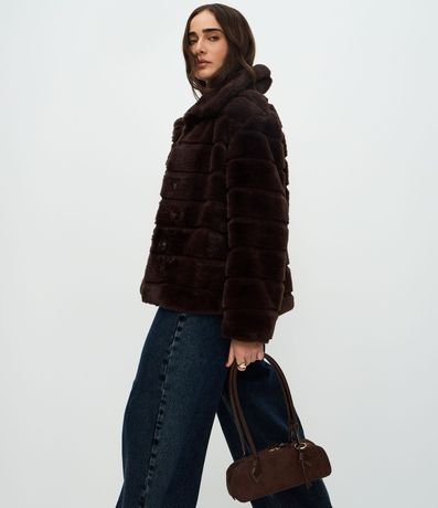 Campera Puffer en Pelo Artificial 5