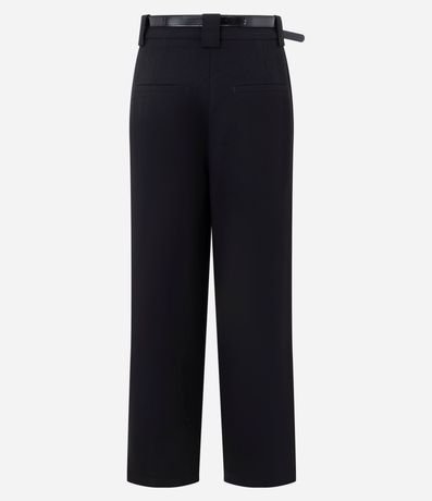 Pantalón Wide Leg Sastrería con Pliegues Delanteros y Cinturón 7