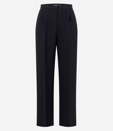 Pantalón Recto Sastre con Cintura Fina y Pliegues Delanteros 5