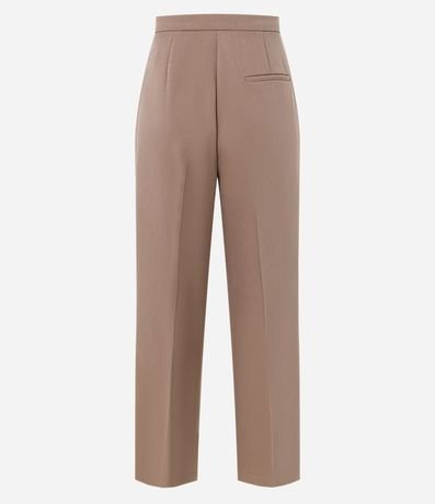 Pantalón Recto Sastre con Cintura Fina y Pliegues Delanteros 6