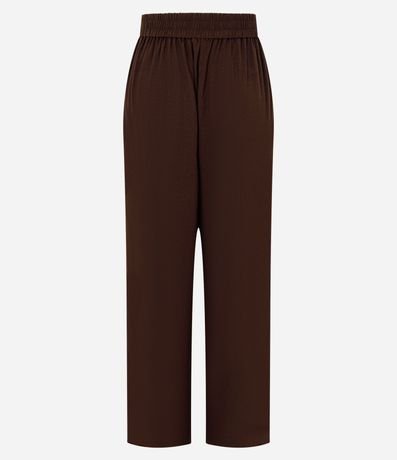 Pantalón Recto en Viscolino con Lazo Delantero 8