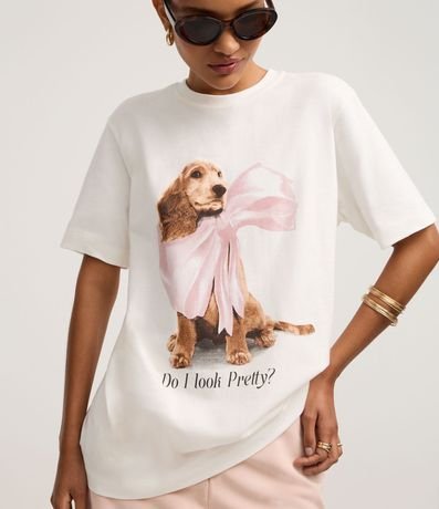 Remera en Algodón con Estampa de Perro de Lazo 4