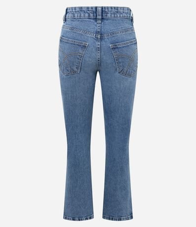 Pantalón Flare Cropped en Jeans con Cintura Alta 3